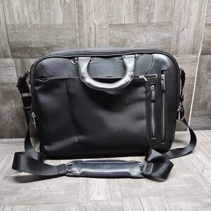 TUMI Arrive Narita Laptop Briefcase 25611D BLK Bag Shoulder Strap Nylon Leather